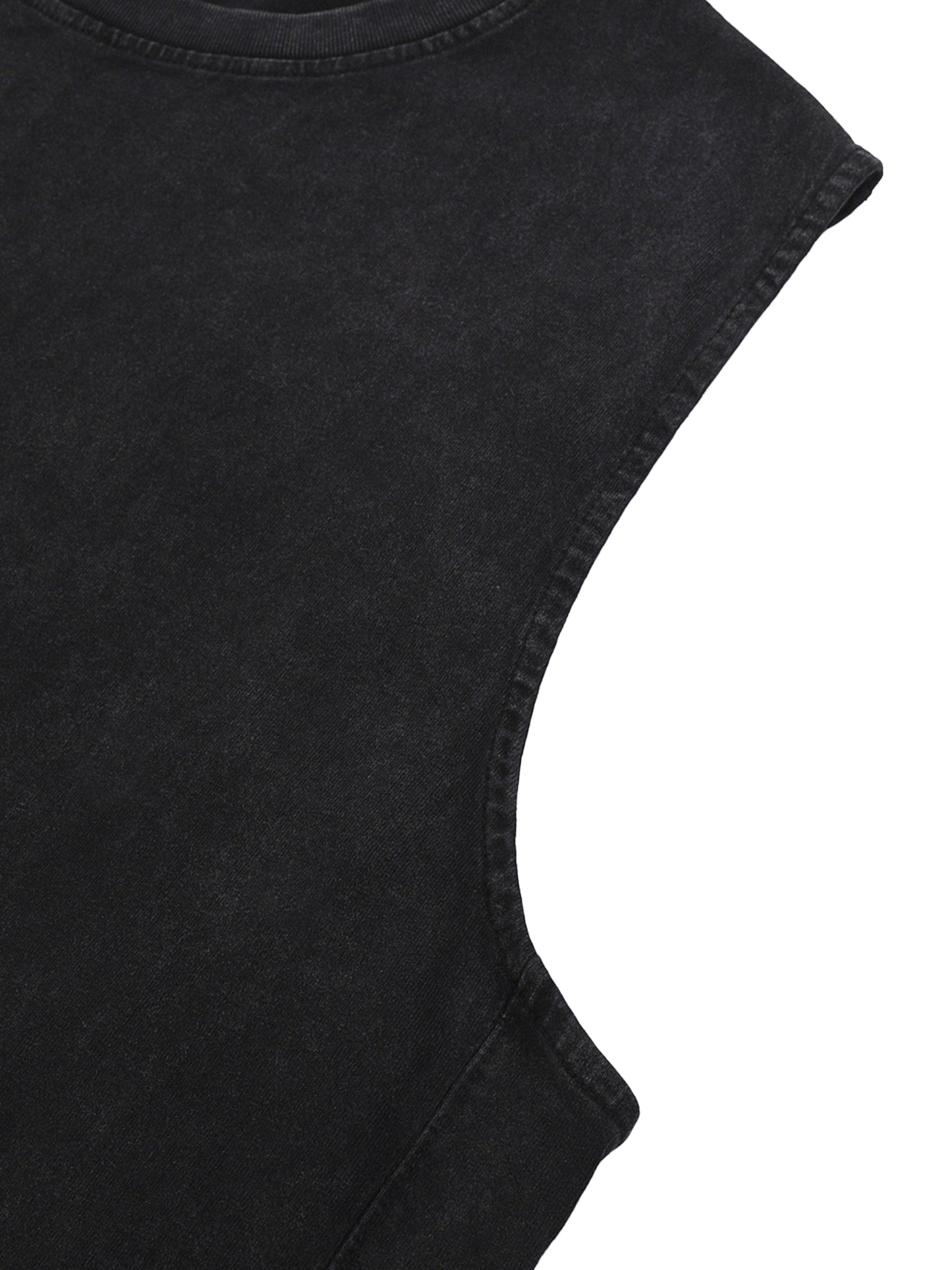 ESSNTIAL ELEMNTS Unisex 275G Washed Raw-Hem Tank