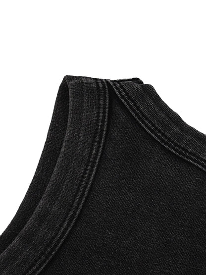 ESSNTIAL ELEMNTS Women's 235G Bodycon Snow Washed Tank Top