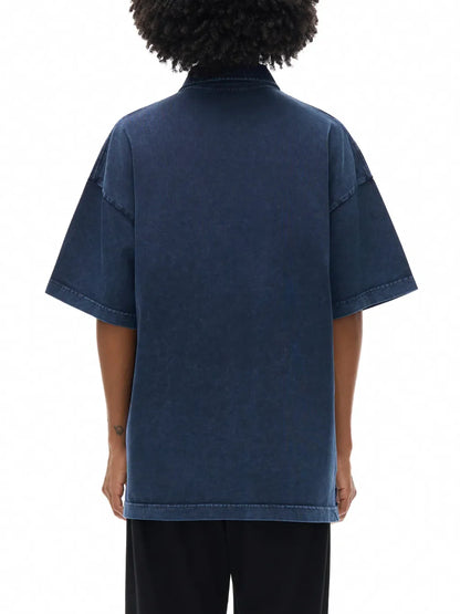 ESSNTIAL ELEMNTS Unisex 300G HW Snow-Washed Polo