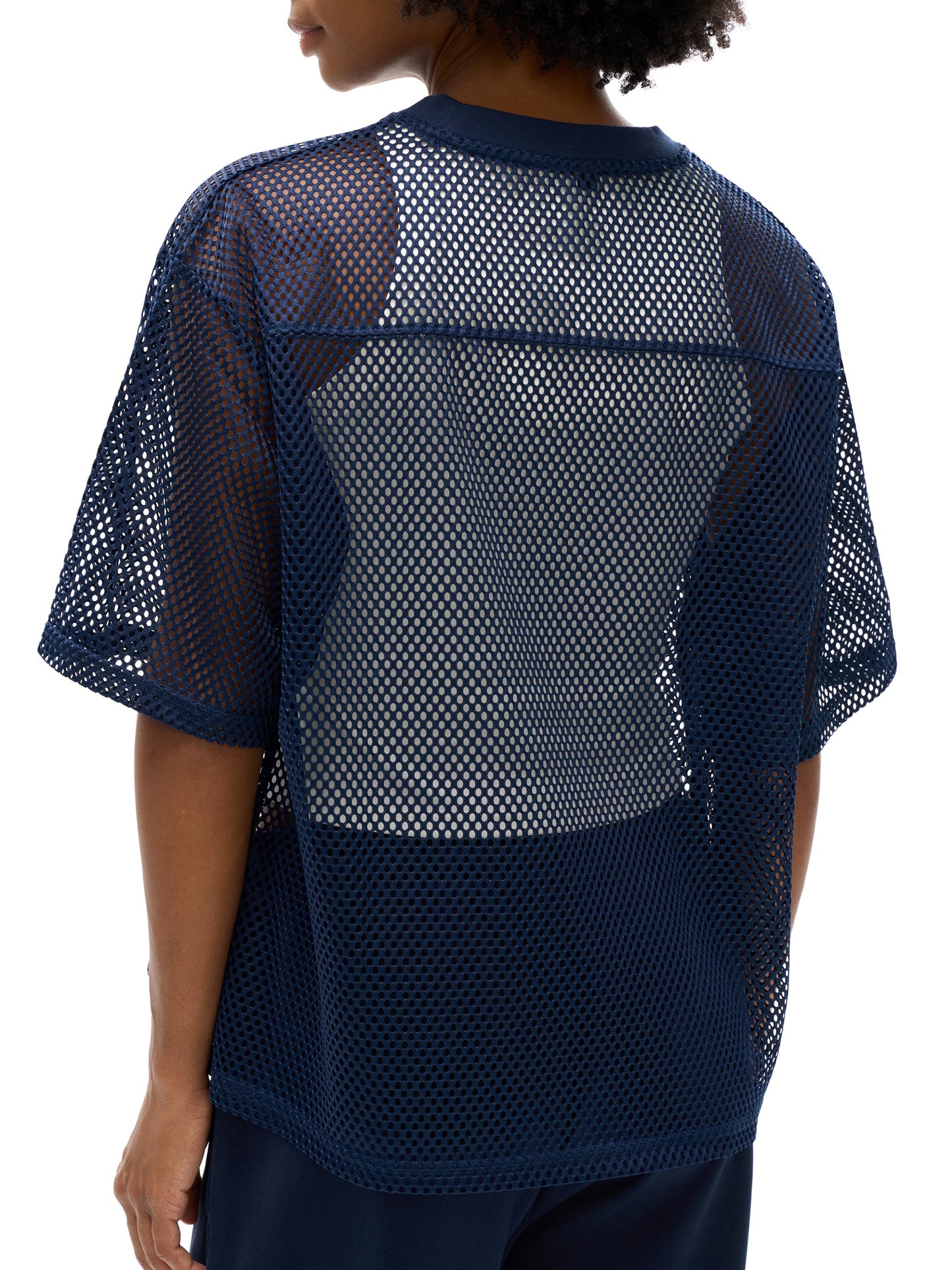 ESSNTIAL ELEMNTS Unisex 260G C-Thru Boxy Net Tee