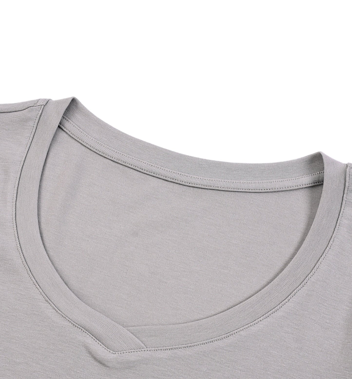 ESSNTIAL ELEMNTS Women’s 215G V‑Neck Thin Bodycon Tee