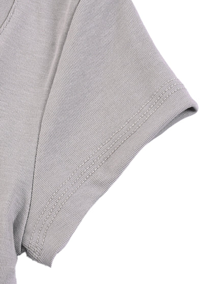 ESSNTIAL ELEMNTS Women’s 215G V‑Neck Thin Bodycon Tee