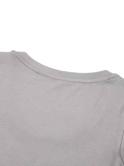 ESSNTIAL ELEMNTS Women’s 215G V‑Neck Thin Bodycon Tee