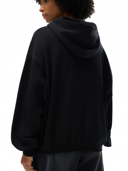 ESSNTIAL ELEMNTS Unisex 400G Solid Color Boxy Hoodie