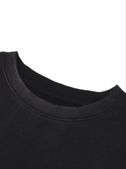 ESSNTIAL ELEMNTS Unisex 270G Snow Wash Raw Edge Sweatshirt