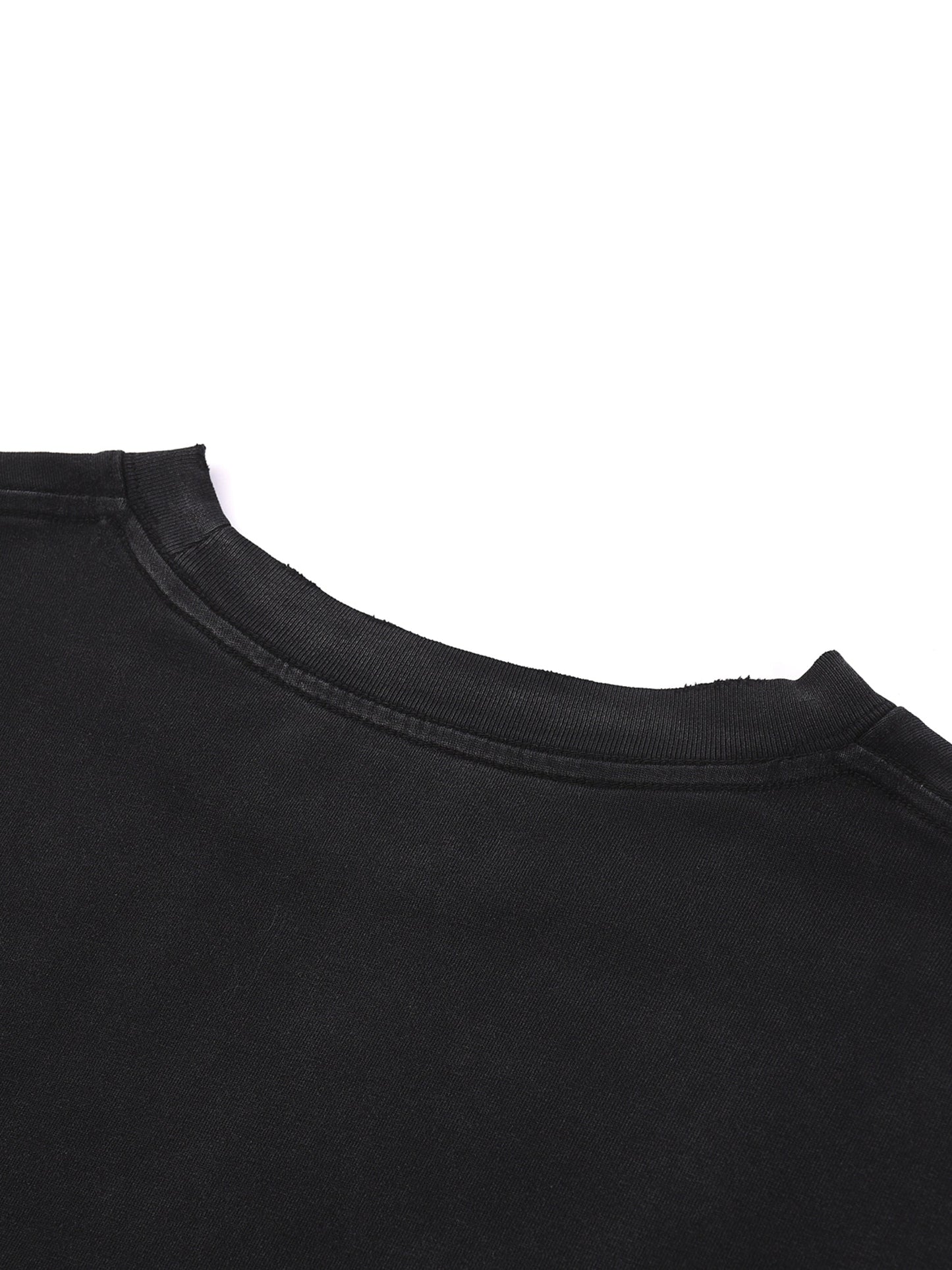 ESSNTIAL ELEMNTS Unisex 270G Snow Wash Raw Edge Sweatshirt