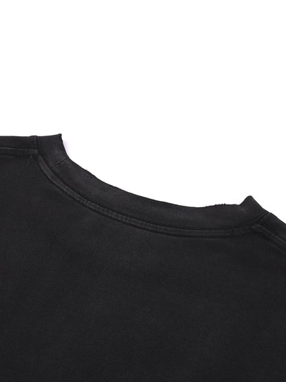 ESSNTIAL ELEMNTS Unisex 270G Snow Wash Raw Edge Sweatshirt
