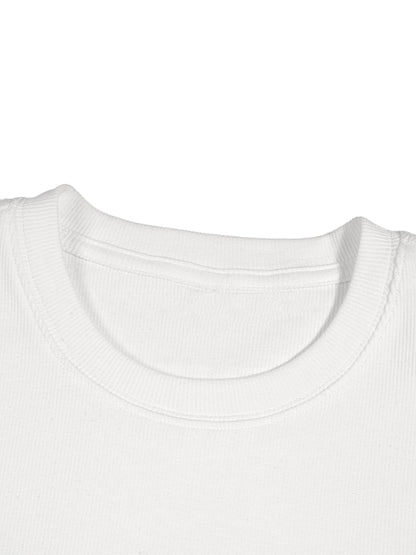 ESSNTIAL ELEMNTS Men's 220G Bodycon Ribbed Crop Top