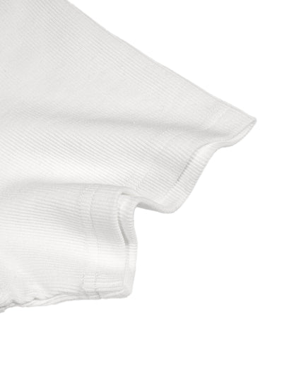 ESSNTIAL ELEMNTS Men's 220G Bodycon Ribbed Crop Top
