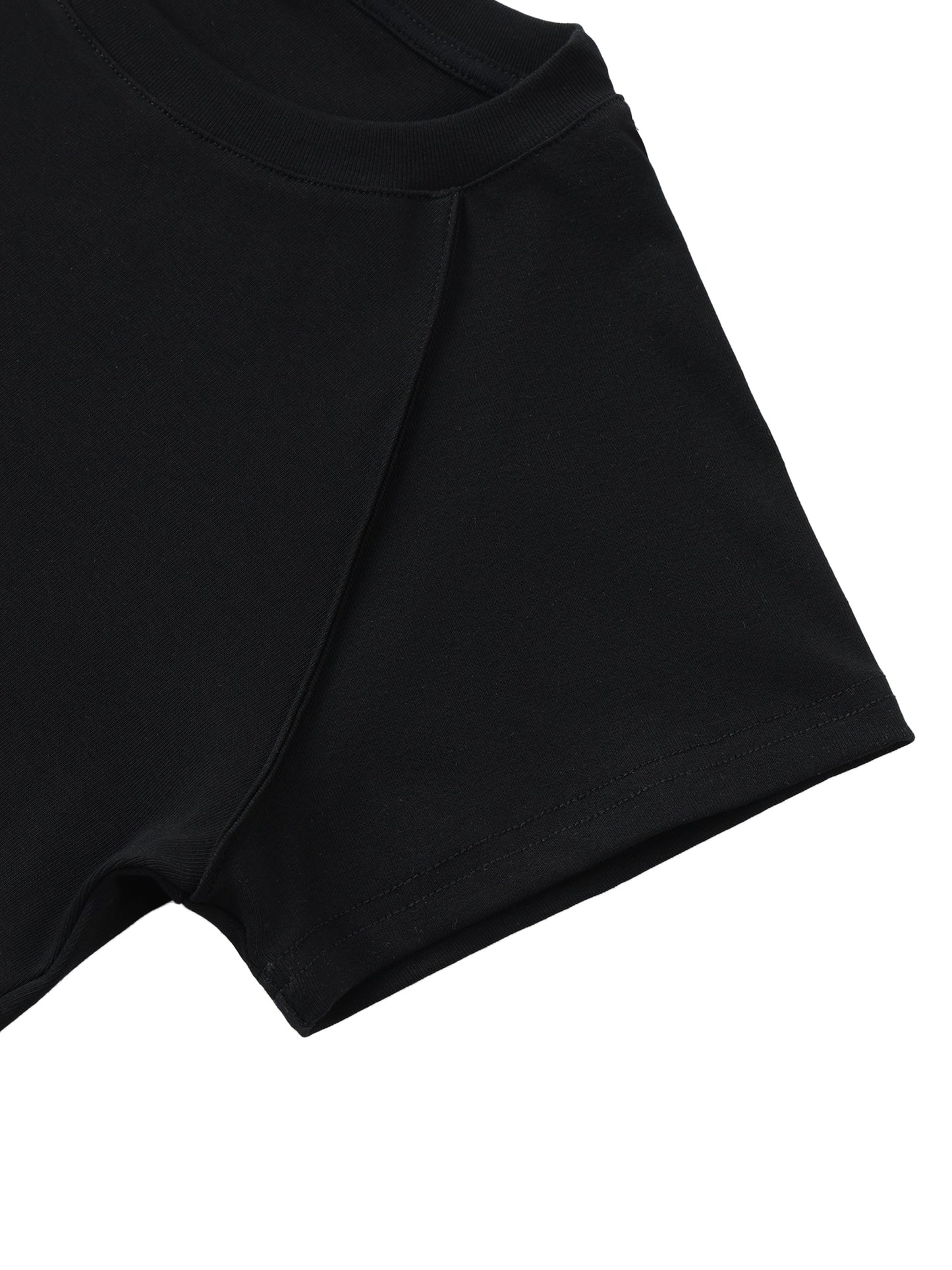 ESSNTIAL ELEMNTS Women's 210G Solid Color Raglan Sleeve Crop Top