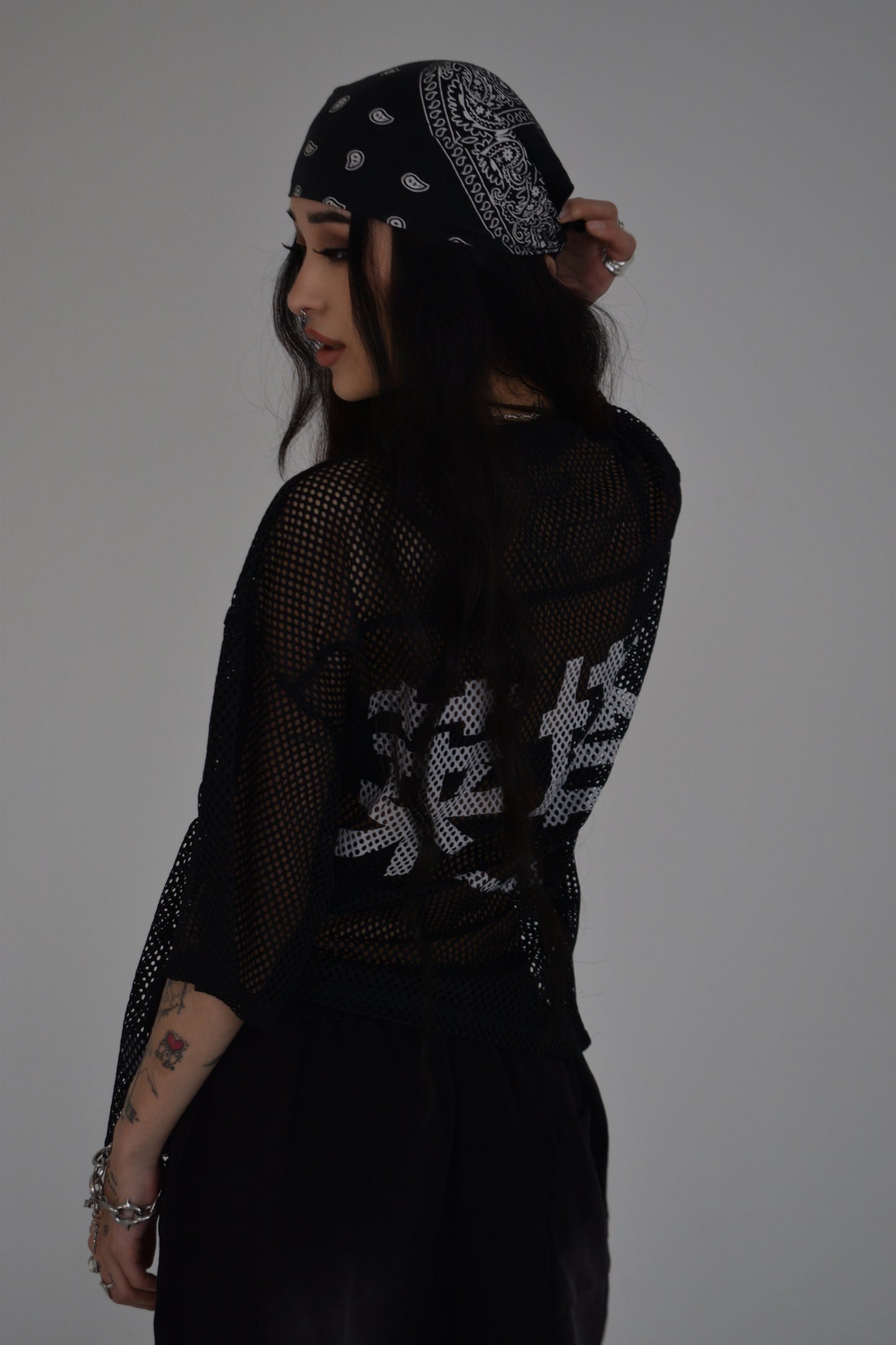 EE x LETTA Unisex 260G C-through Boxy Net Tee