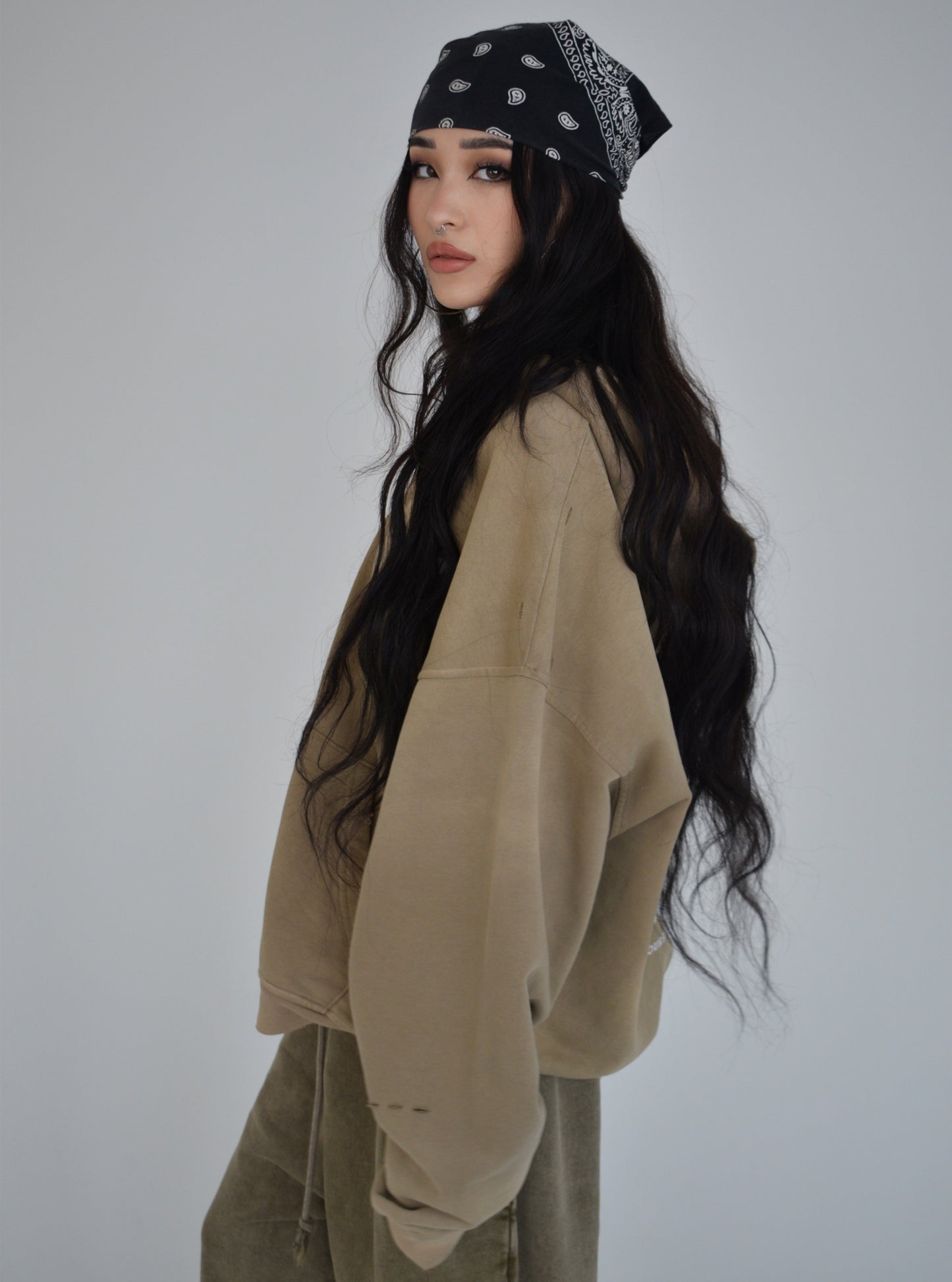 EE x LETTA Unisex 420G Hand-Frayed Faded Hoodie