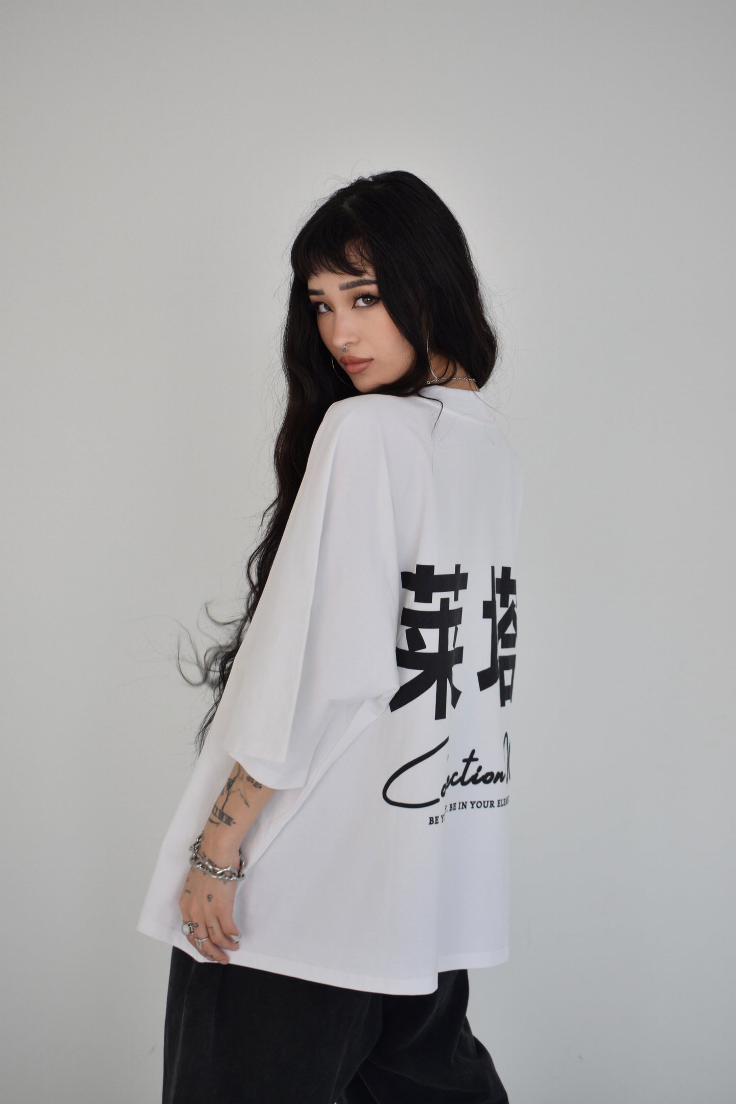 EE x LETTA Unisex 300G OS 1-piece Pattern Boxy Tee