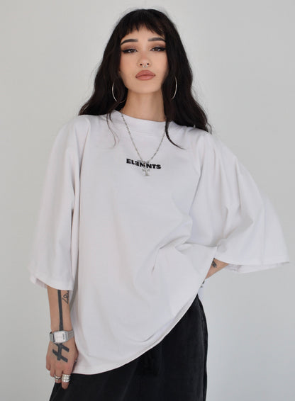 EE x LETTA Unisex 300G OS 1-piece Pattern Boxy Tee