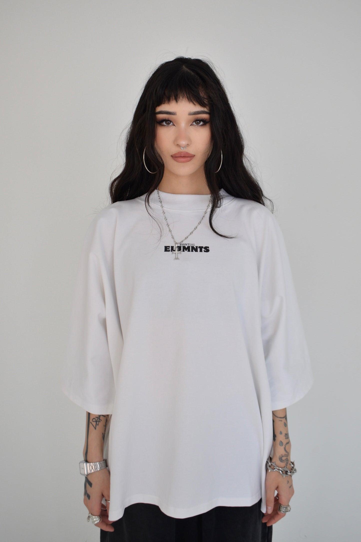EE x LETTA Unisex 300G OS 1-piece Pattern Boxy Tee