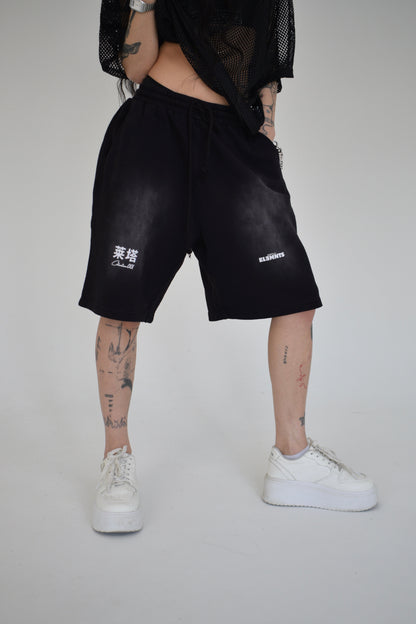 EE x LETTA Unisex 360G Monkey Washed Shorts