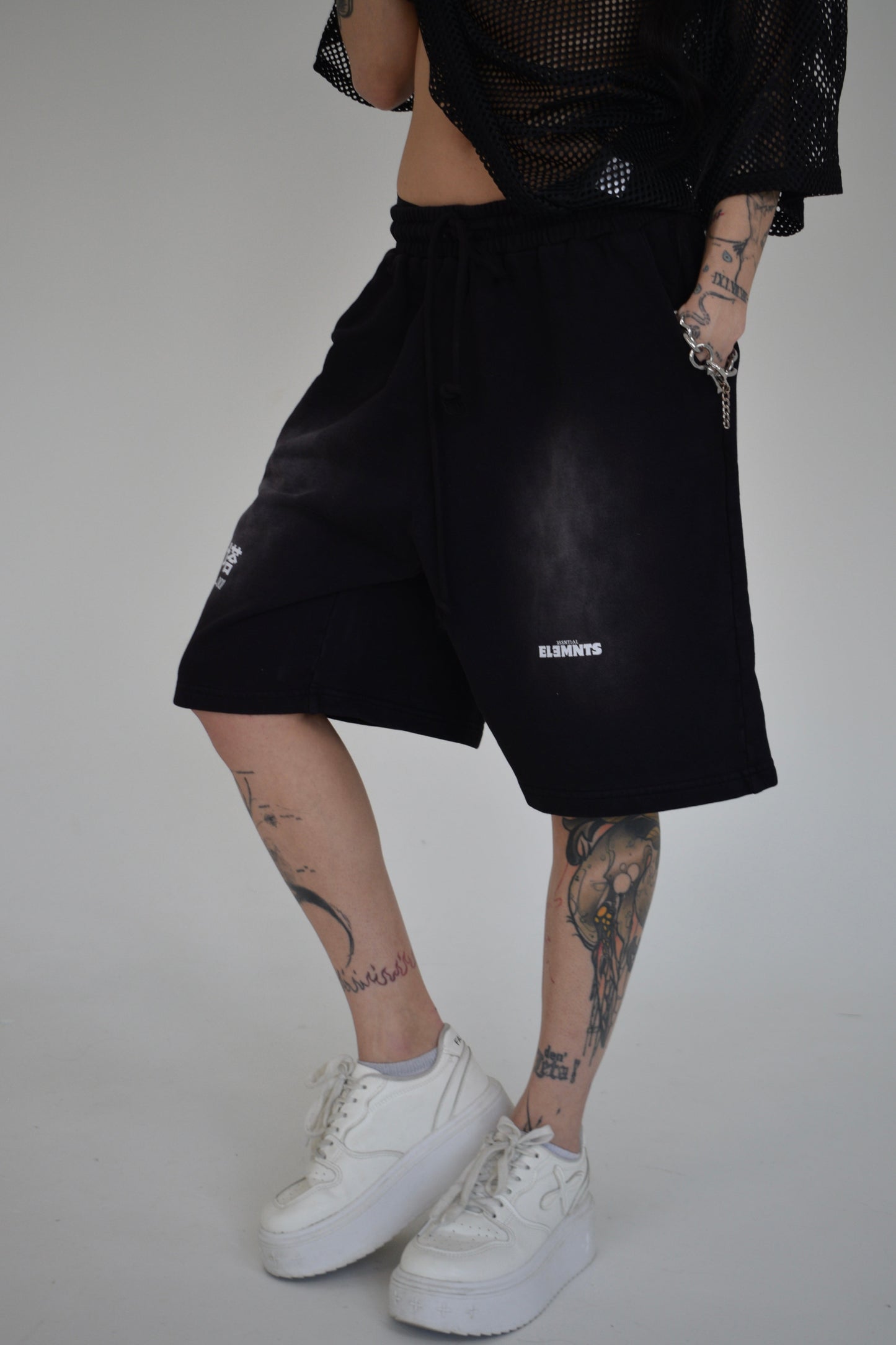 EE x LETTA Unisex 360G Monkey Washed Shorts