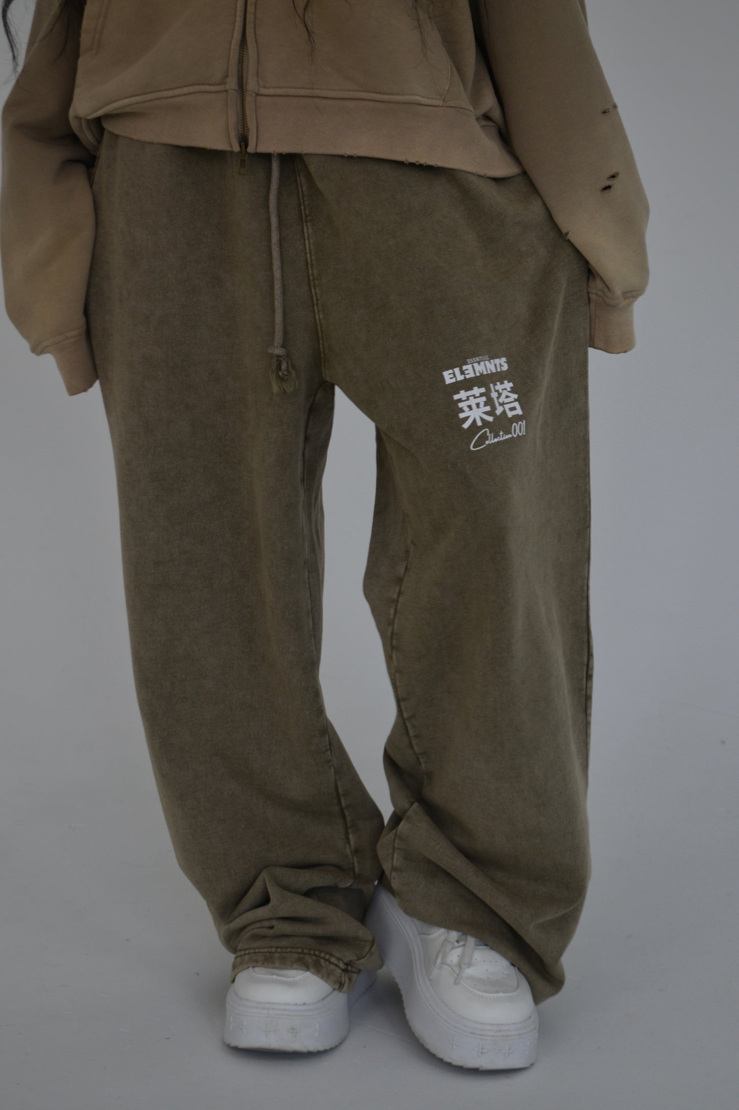 EE x LETTA Unisex 360G Acid Wash Straight Leg Pants
