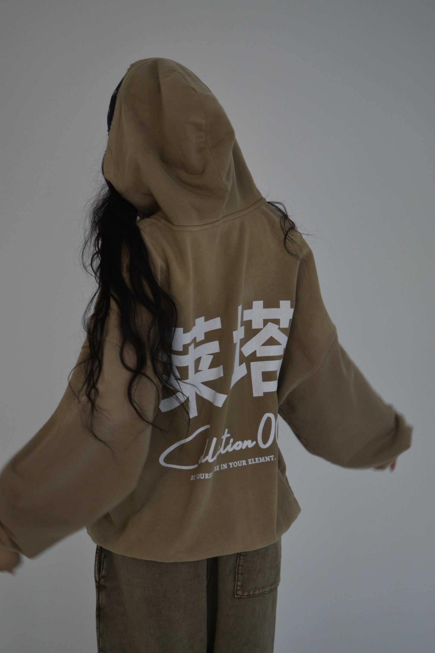EE x LETTA Unisex 420G Hand-Frayed Faded Hoodie