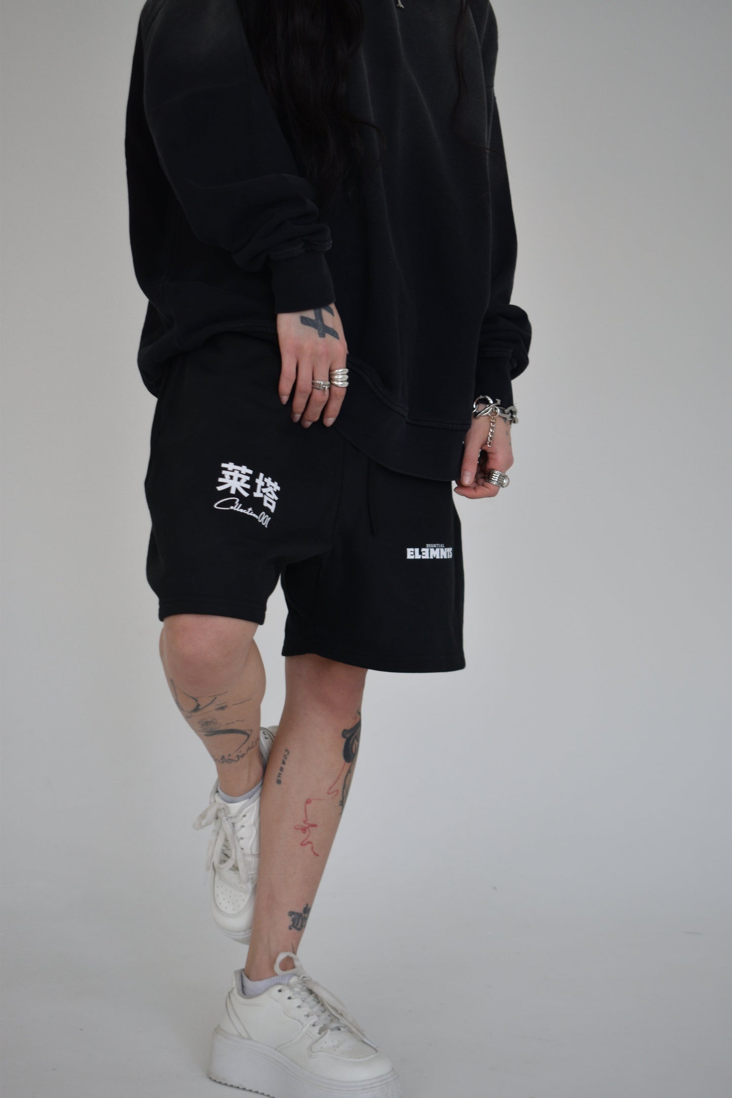 EE x LETTA Unisex 425G HW Earth Tone Loose Shorts
