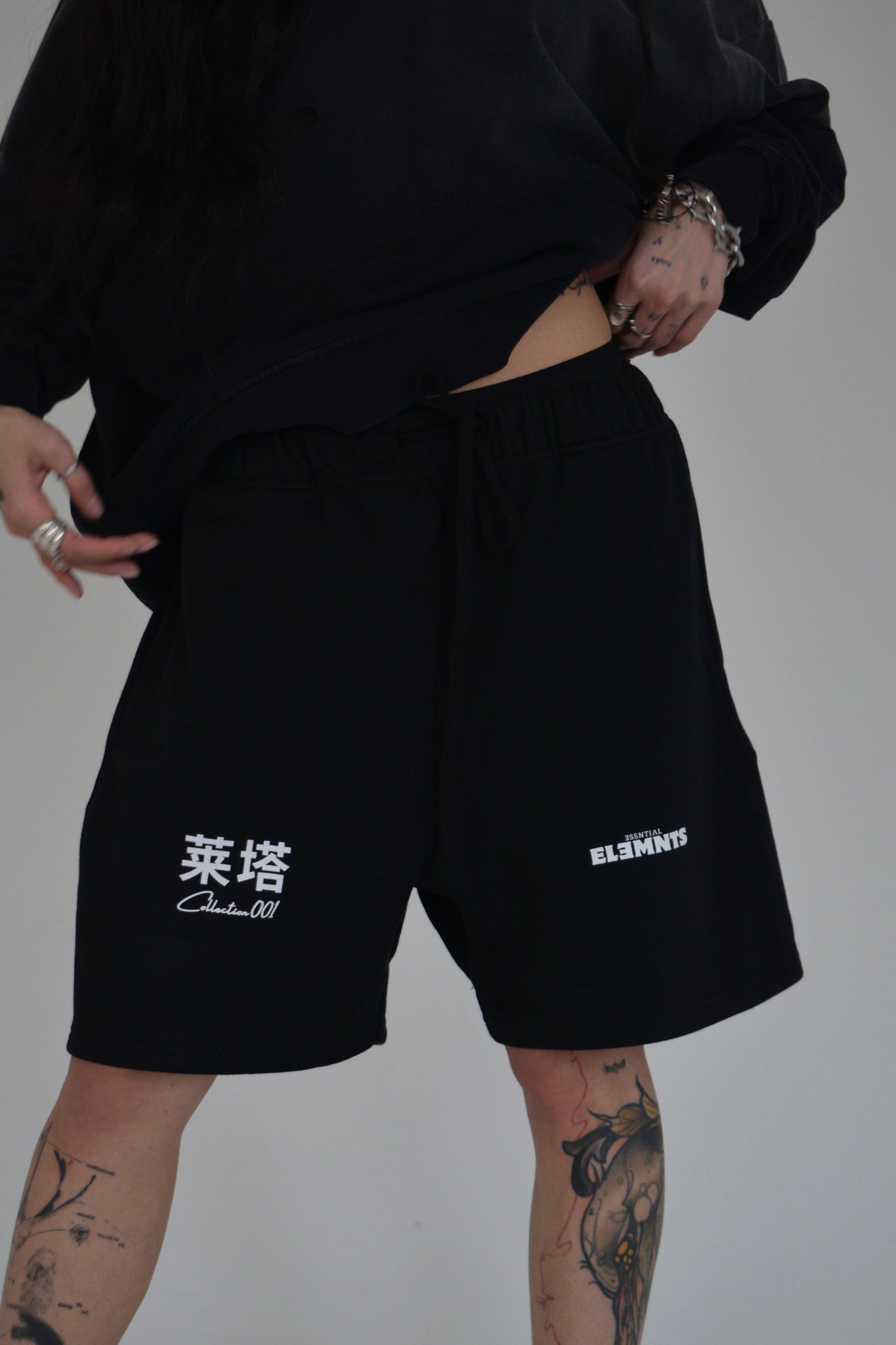 EE x LETTA Unisex 425G HW Earth Tone Loose Shorts