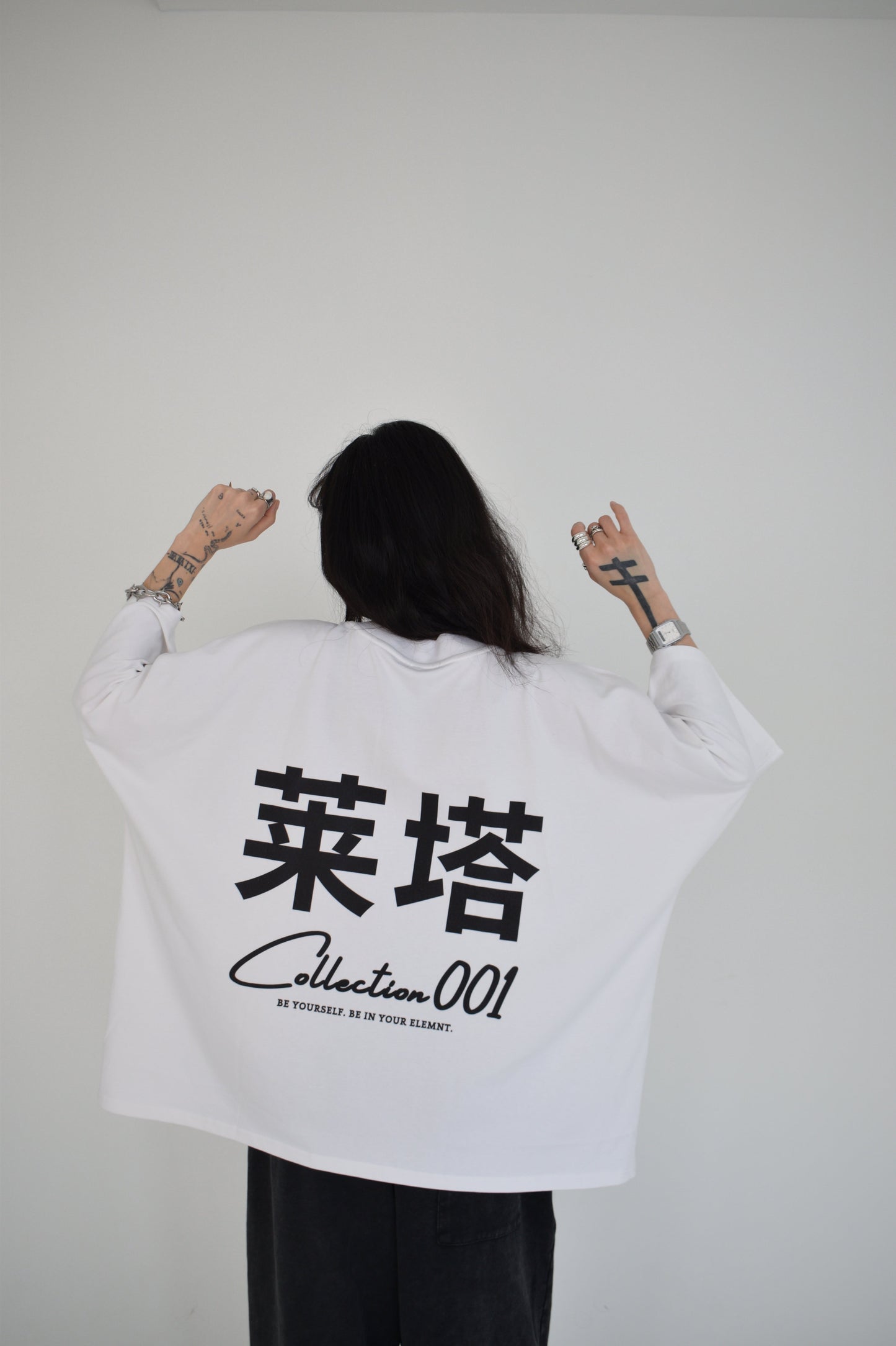 EE x LETTA Unisex 300G OS 1-piece Pattern Boxy Tee