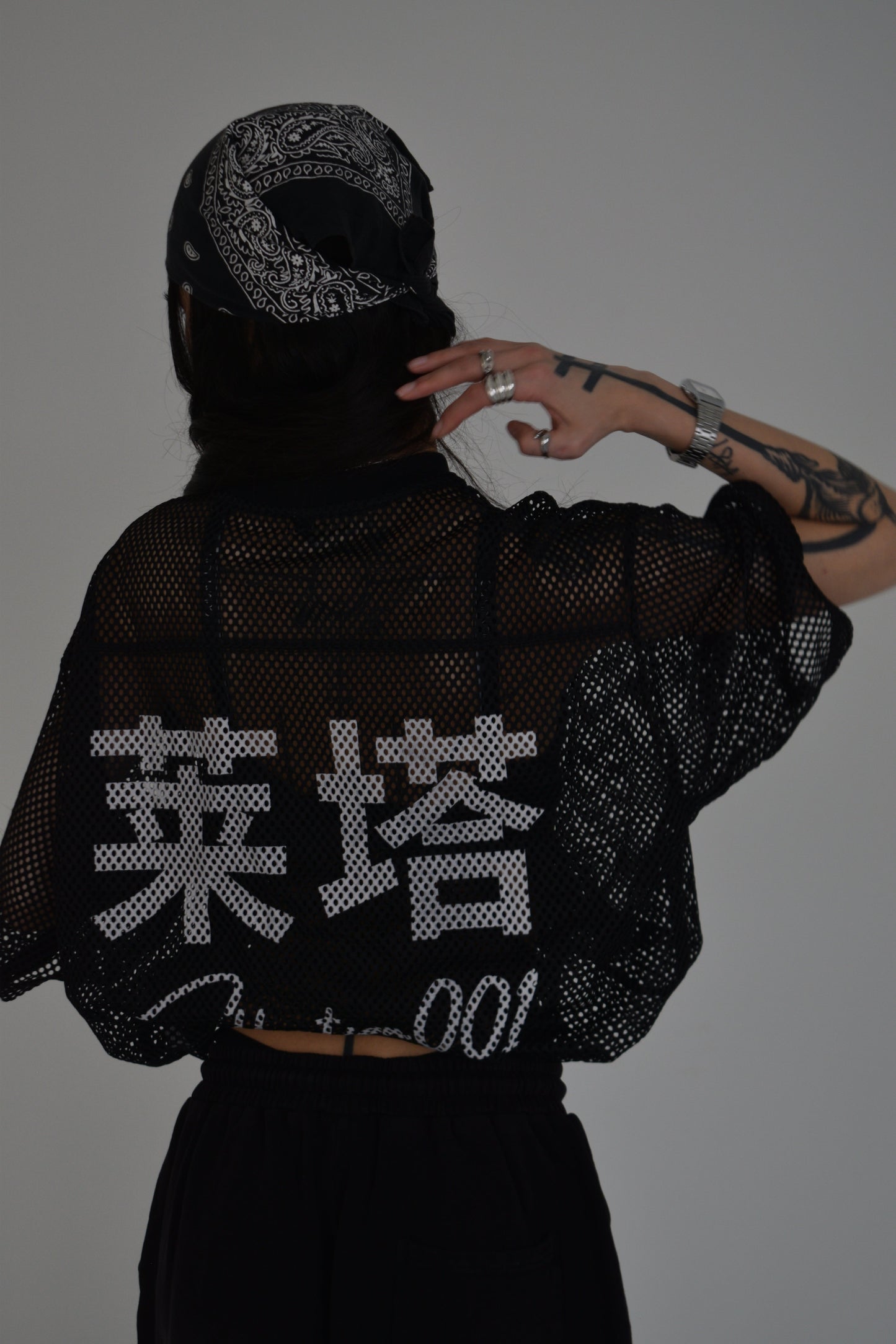 EE x LETTA Unisex 260G C-through Boxy Net Tee