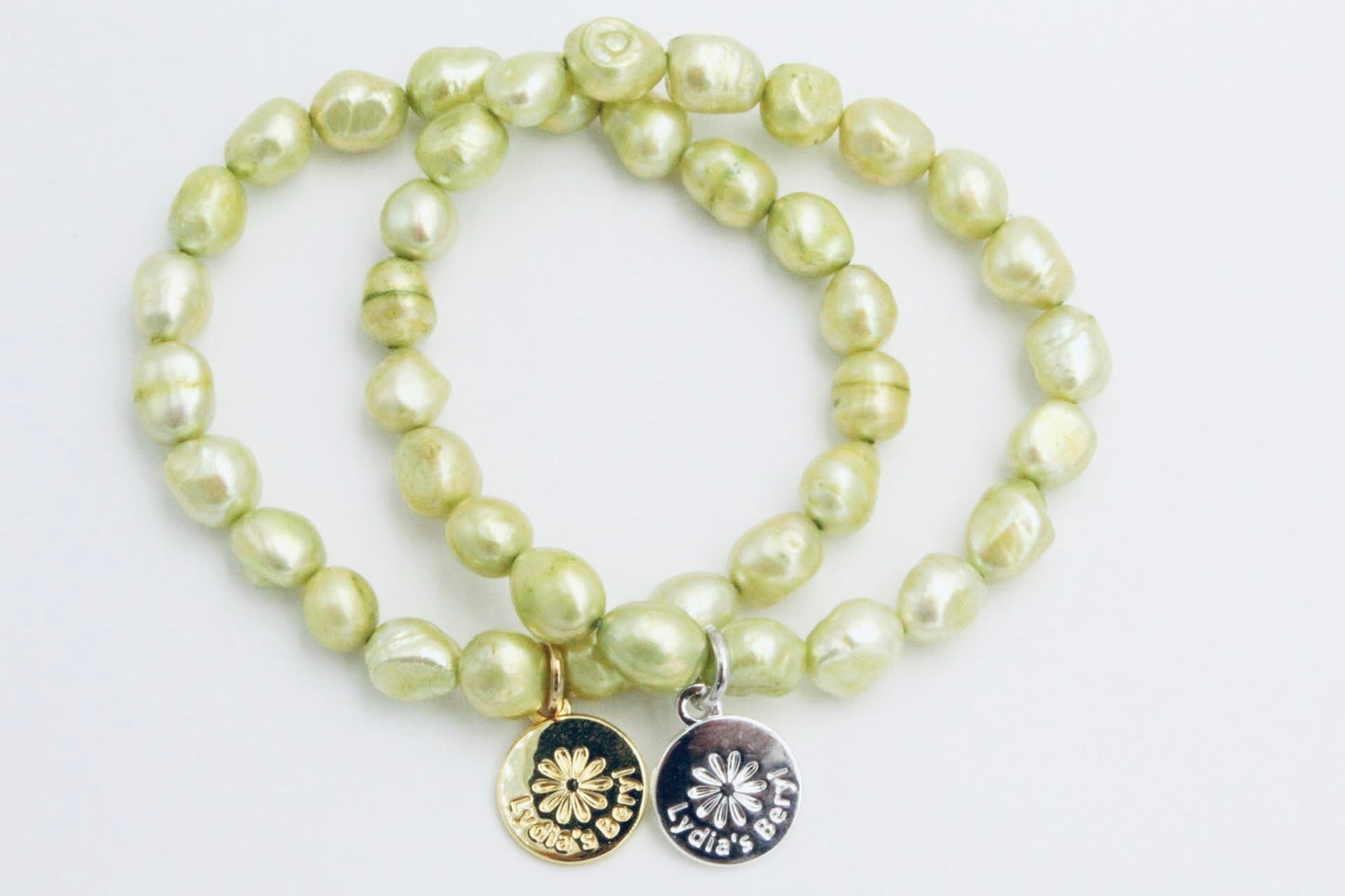 Peridot Pearl Bracelet
