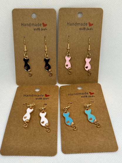 Kitty Copper Earrings