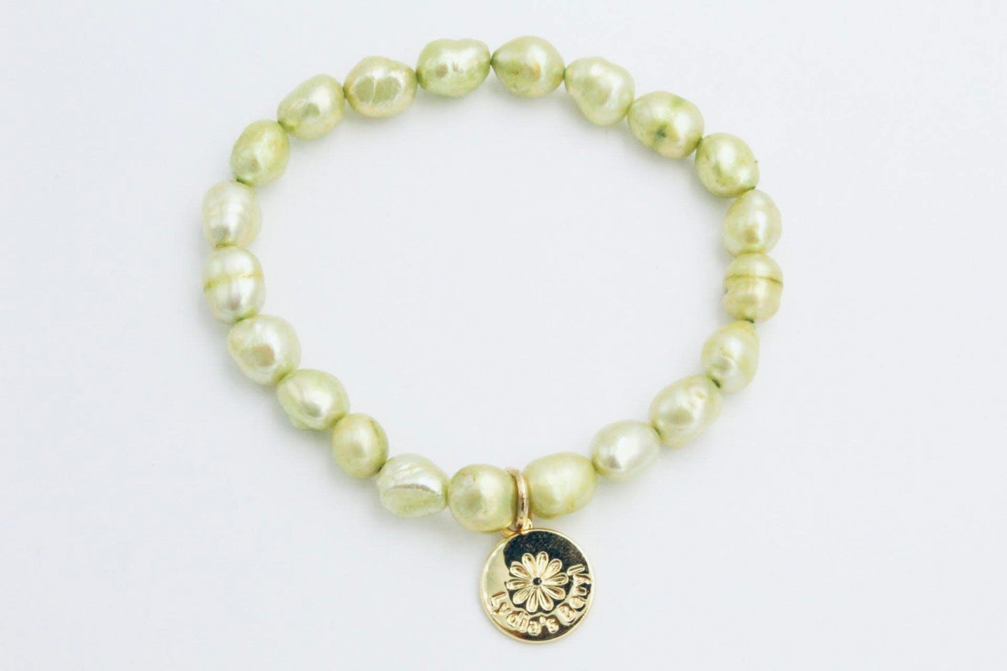Peridot Pearl Bracelet