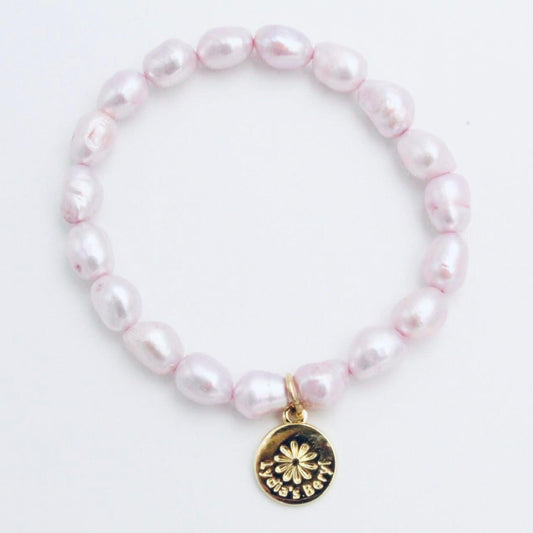 Lavender Pearl Bracelet