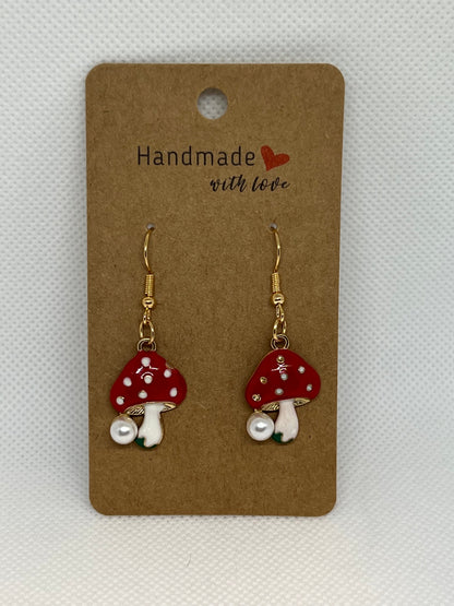 Mushroom Earrings