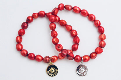 Rust Pearl Bracelet