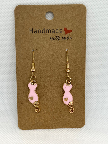 Kitty Copper Earrings