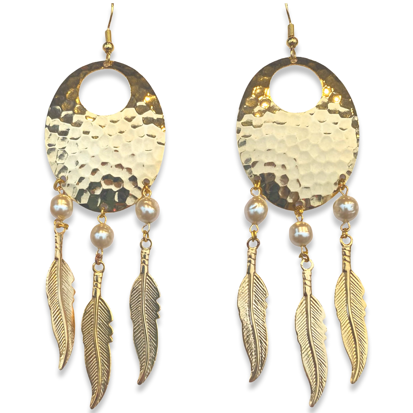 Pearl Dream Catcher Earrings