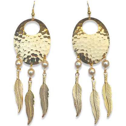 Pearl Dream Catcher Earrings