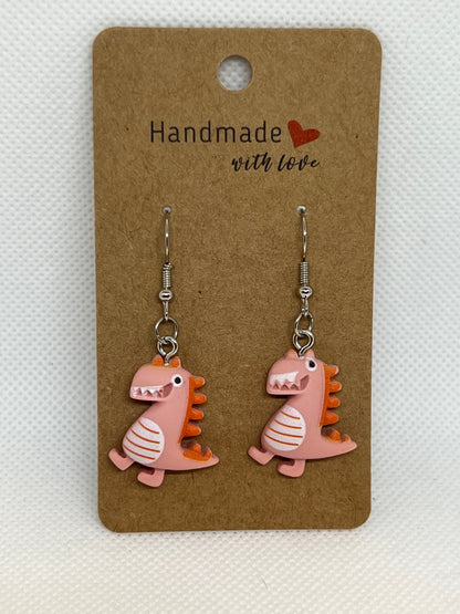 Stainless Steel Dinosaur Earrings