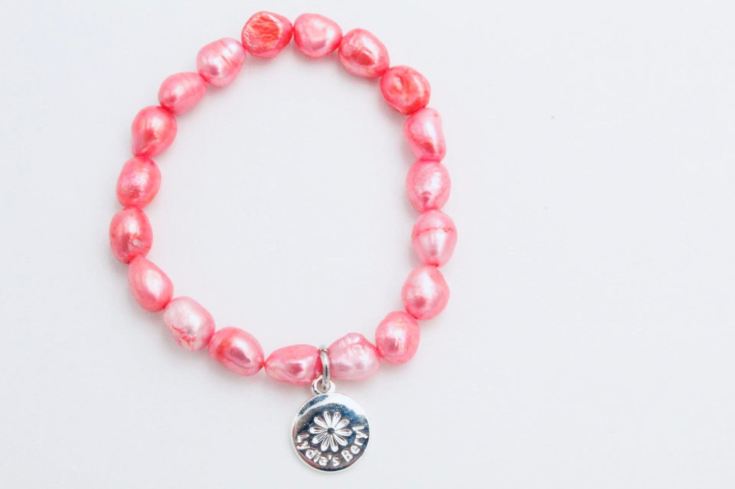 Hot Pink Pearl Bracelet