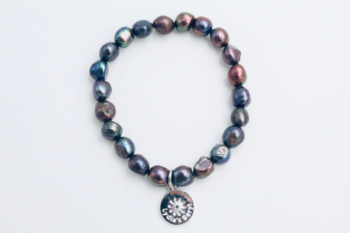 Charcoal Pearl Bracelet