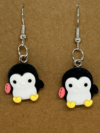 Penguin Earrings