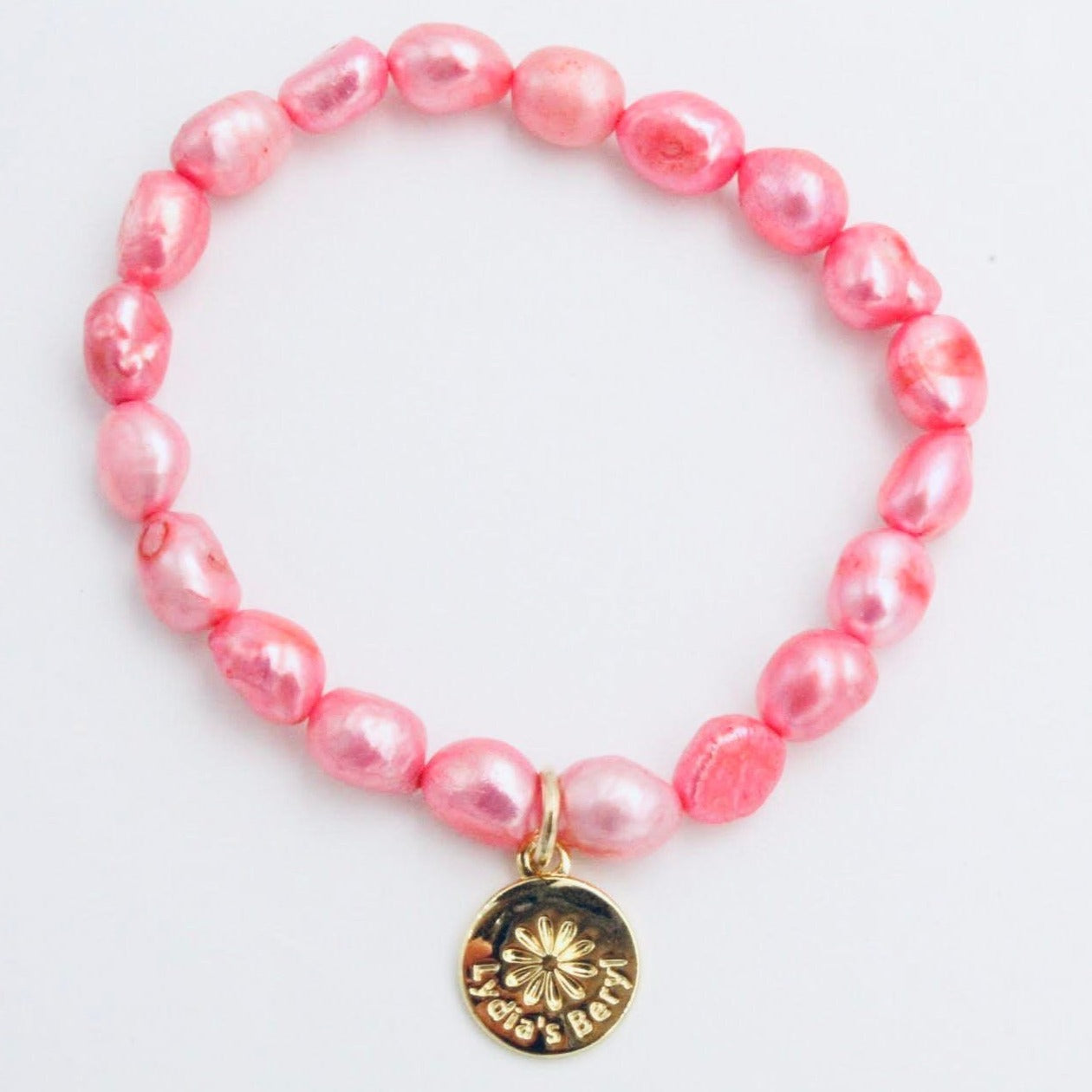 Hot Pink Pearl Bracelet