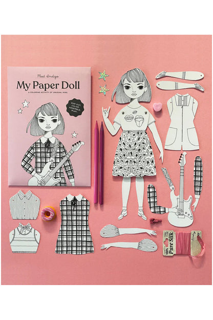 Indigo Coloring Paper Doll Kit