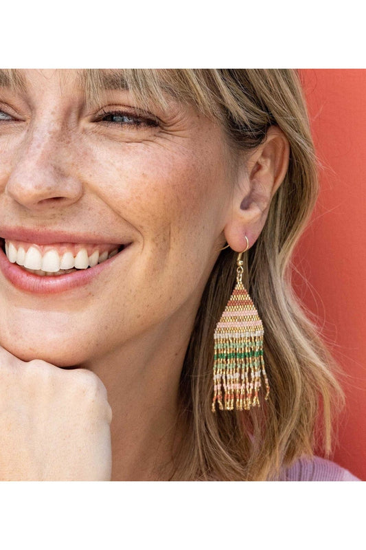 Desert Gold Lines Earrings