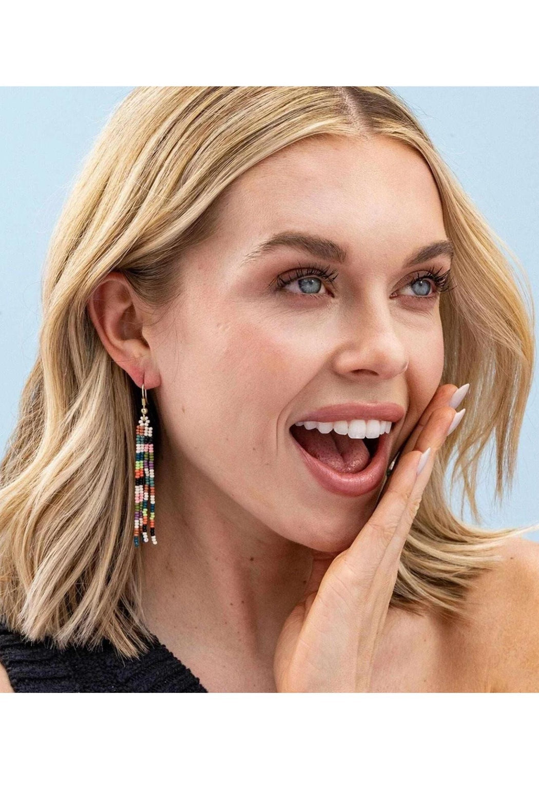 June Checkered Earrings