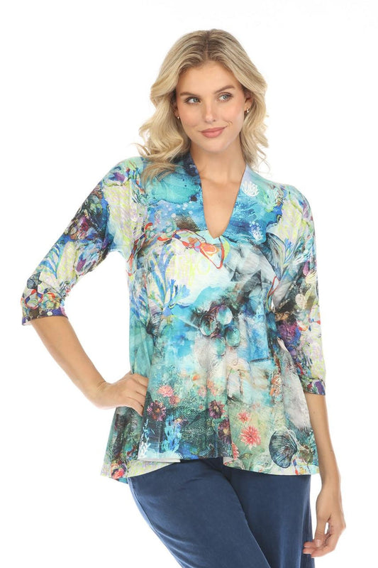 Coral Sea Knit Top