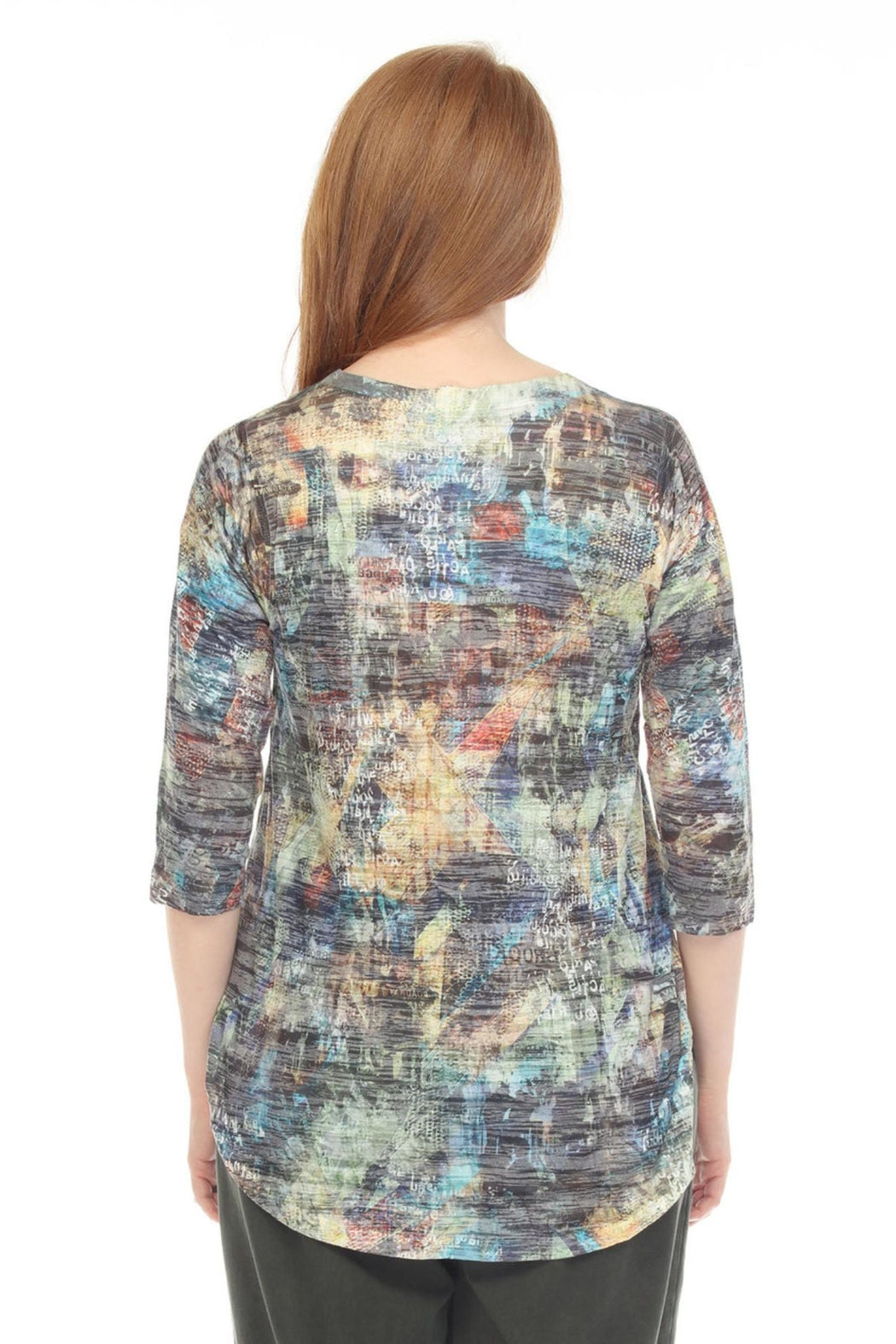 Midnight Blue Burnout Top