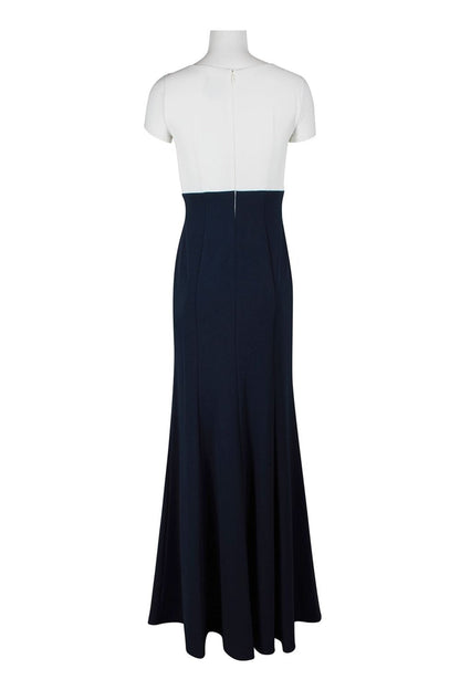 Ivory and Black Gown