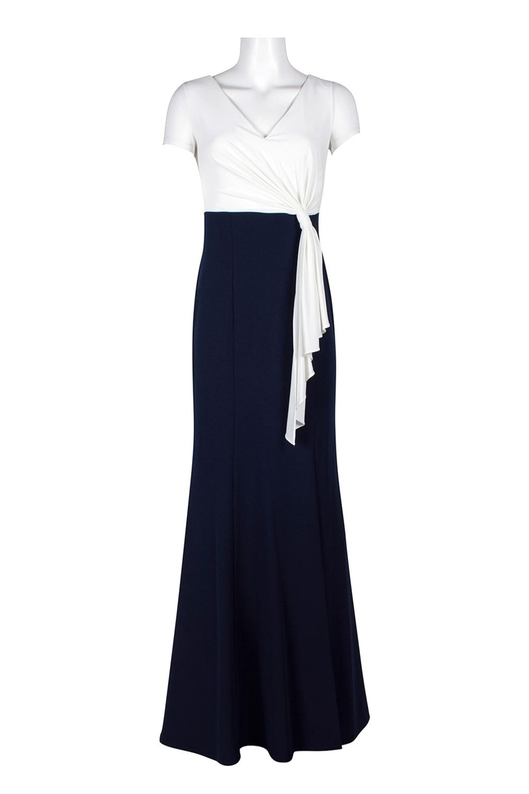 Ivory and Black Gown