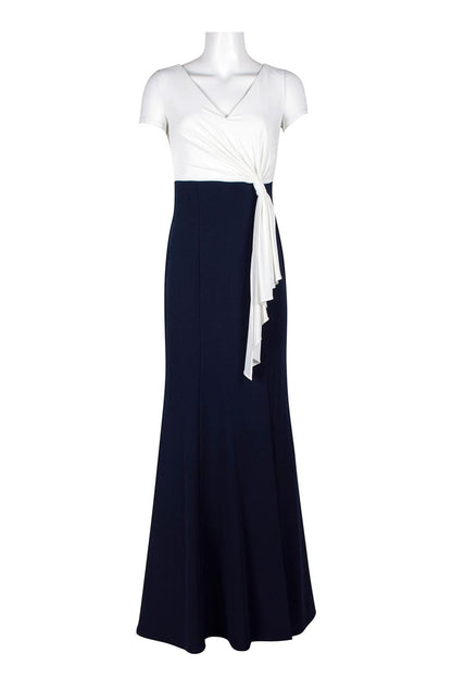 Ivory and Black Gown