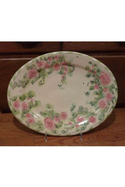Rose Pottery Platter